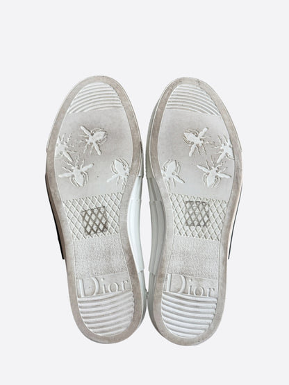 Dior Stussy White & Green Gradient Logo B23 Sneakers