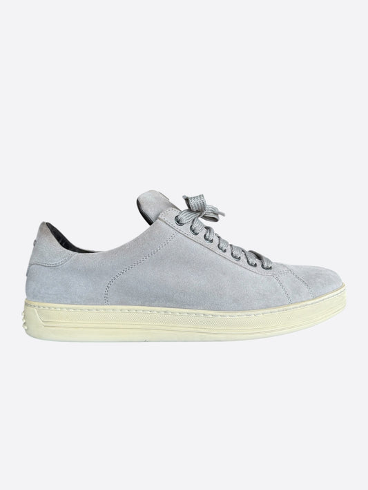Tom Ford Grey Suede Russell Sneakers