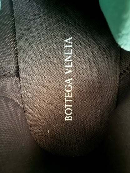 Bottega Veneta Turquoise & Silver Orbit Sneakers