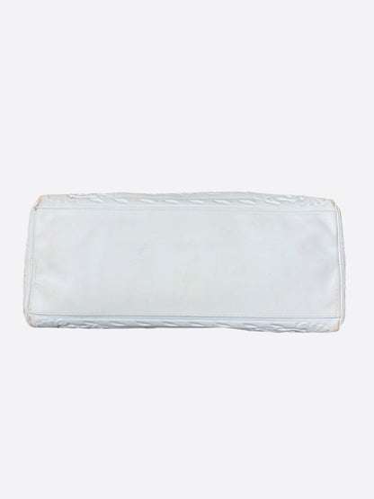 Louis Vuitton White Ornament Monogram Keepall 50