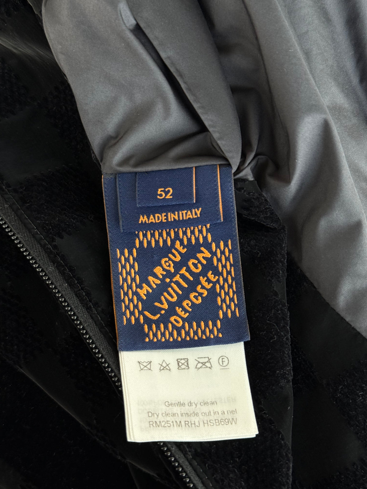 Louis Vuitton Black Damier Track Jacket