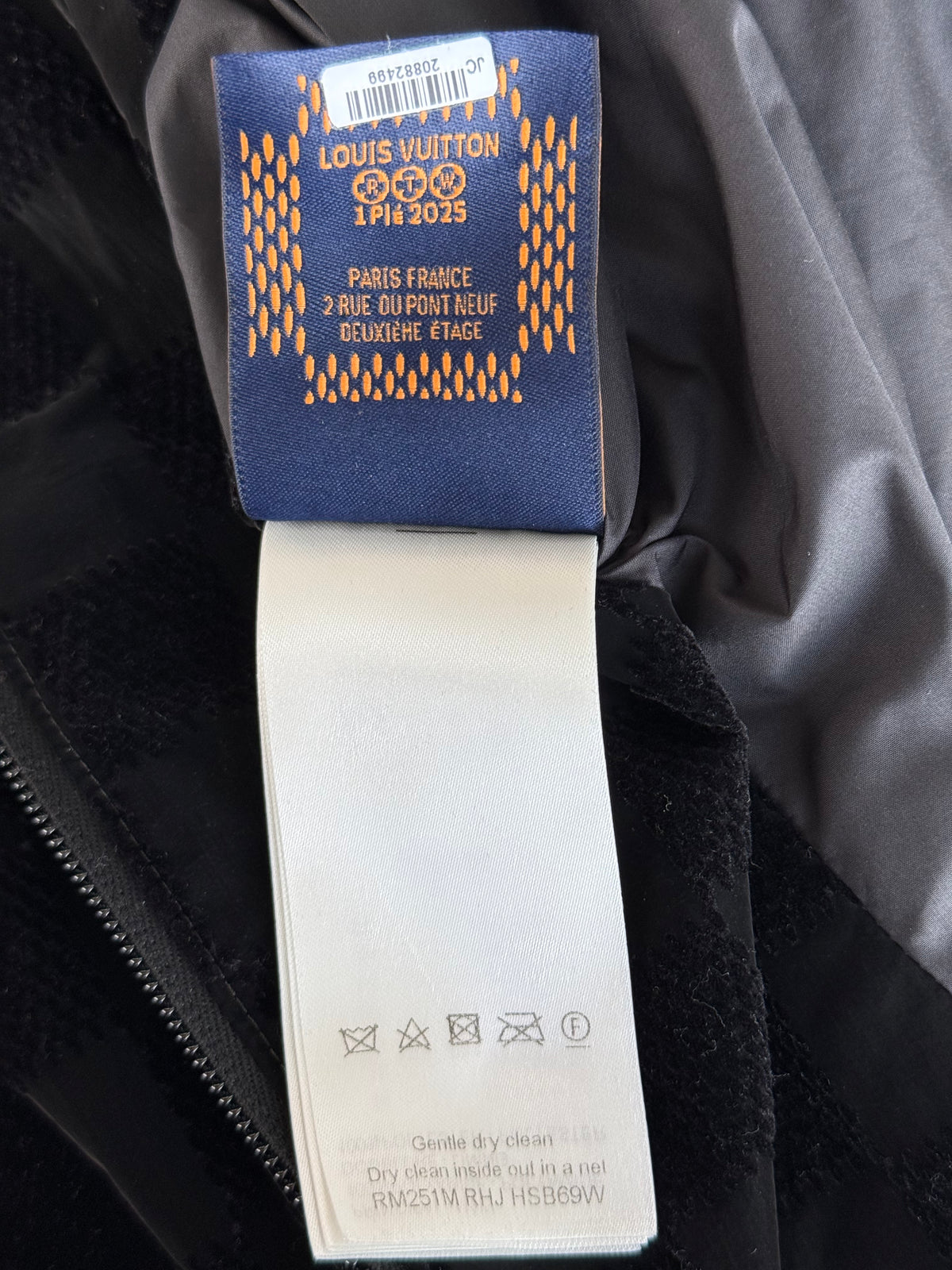 Louis Vuitton Black Damier Track Jacket