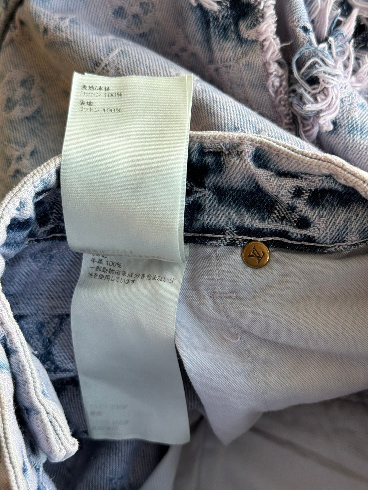 Louis Vuitton Purple & Blue Monogram Carpenter Jeans