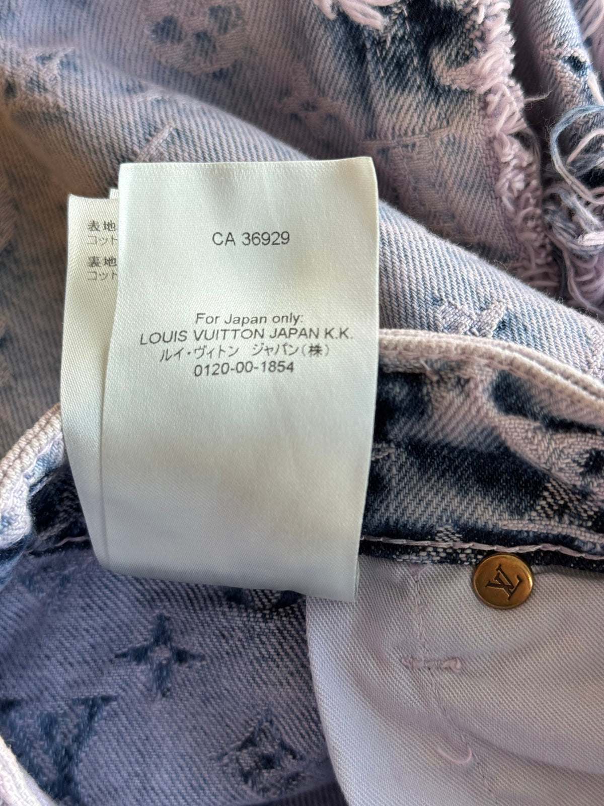 Louis Vuitton Purple & Blue Monogram Carpenter Jeans