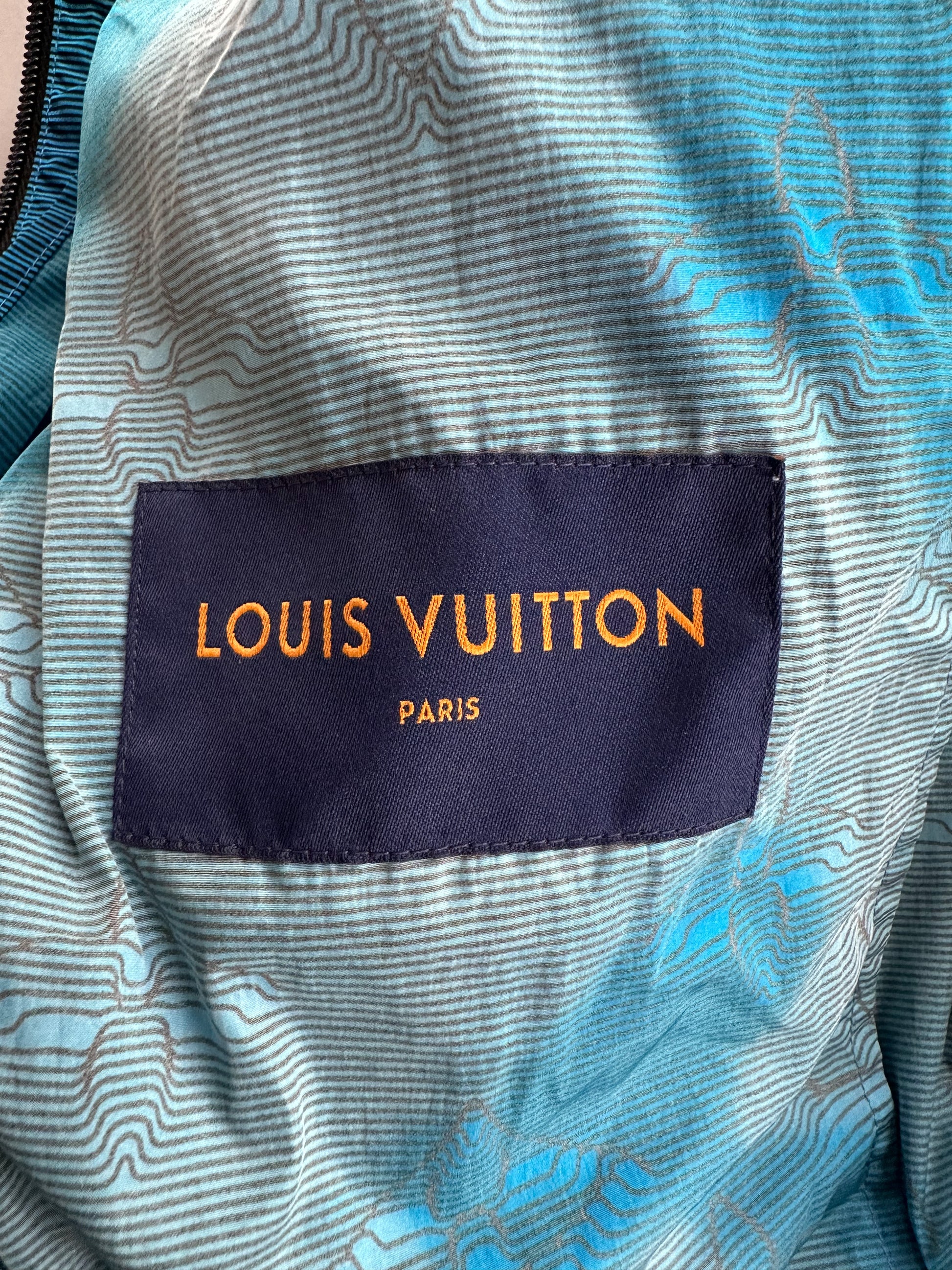 Louis Vuitton Blue 2054 Monogram Windbreaker Jacket