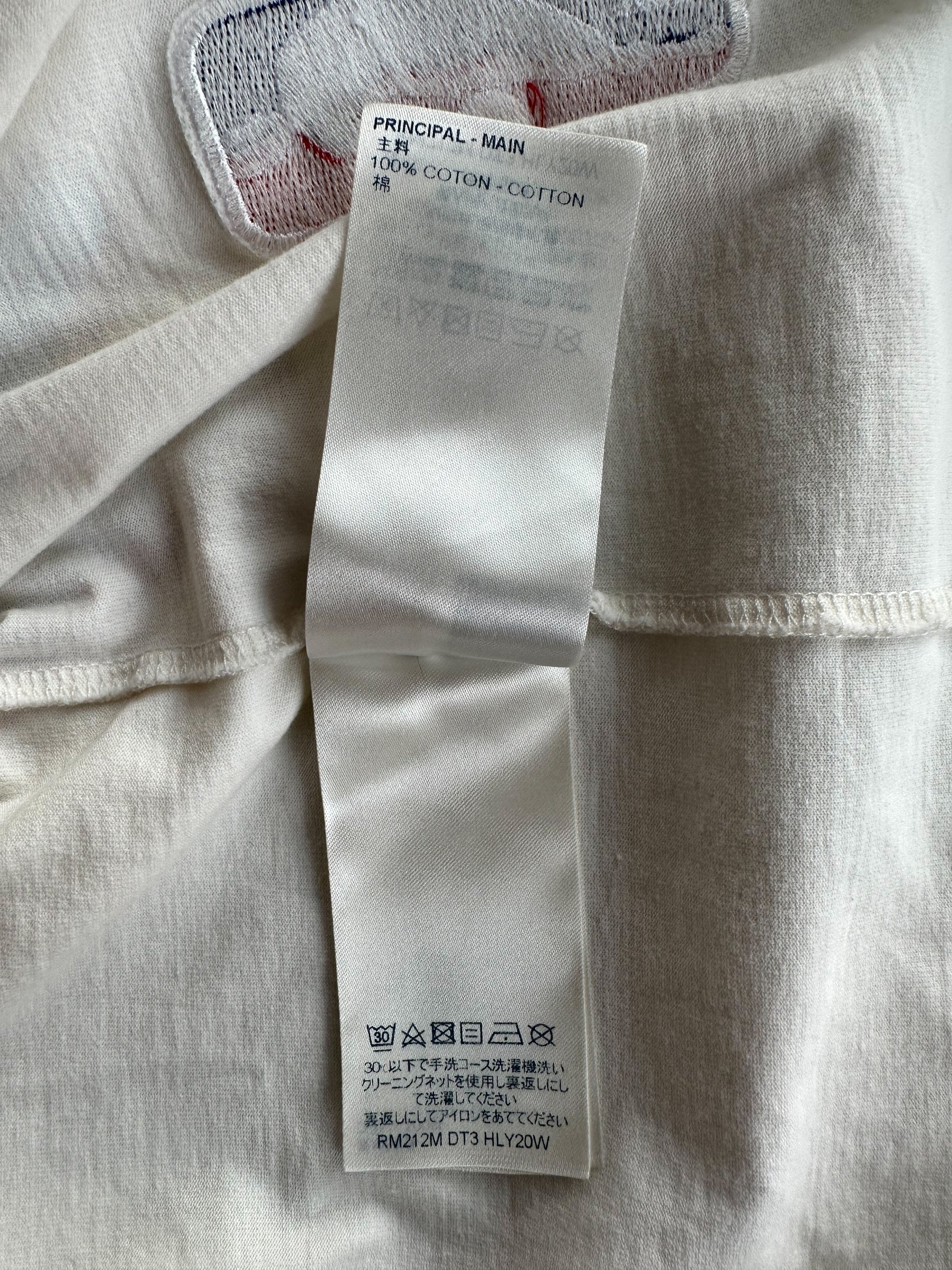 Louis Vuitton NBA Basketball Embroidered White T-shirt