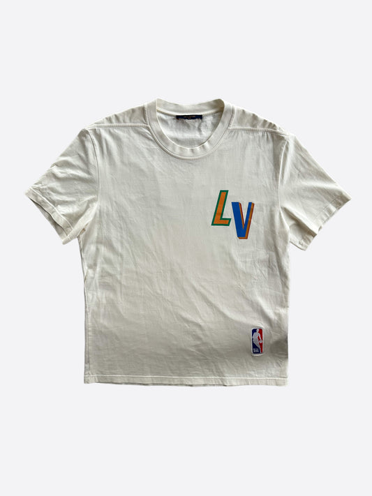 Louis Vuitton NBA White Logo T-Shirt