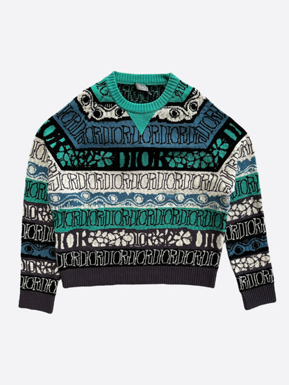 Dior Stussy Multicolor Knit Sweater