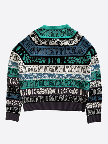 Dior Stussy Multicolor Knit Sweater