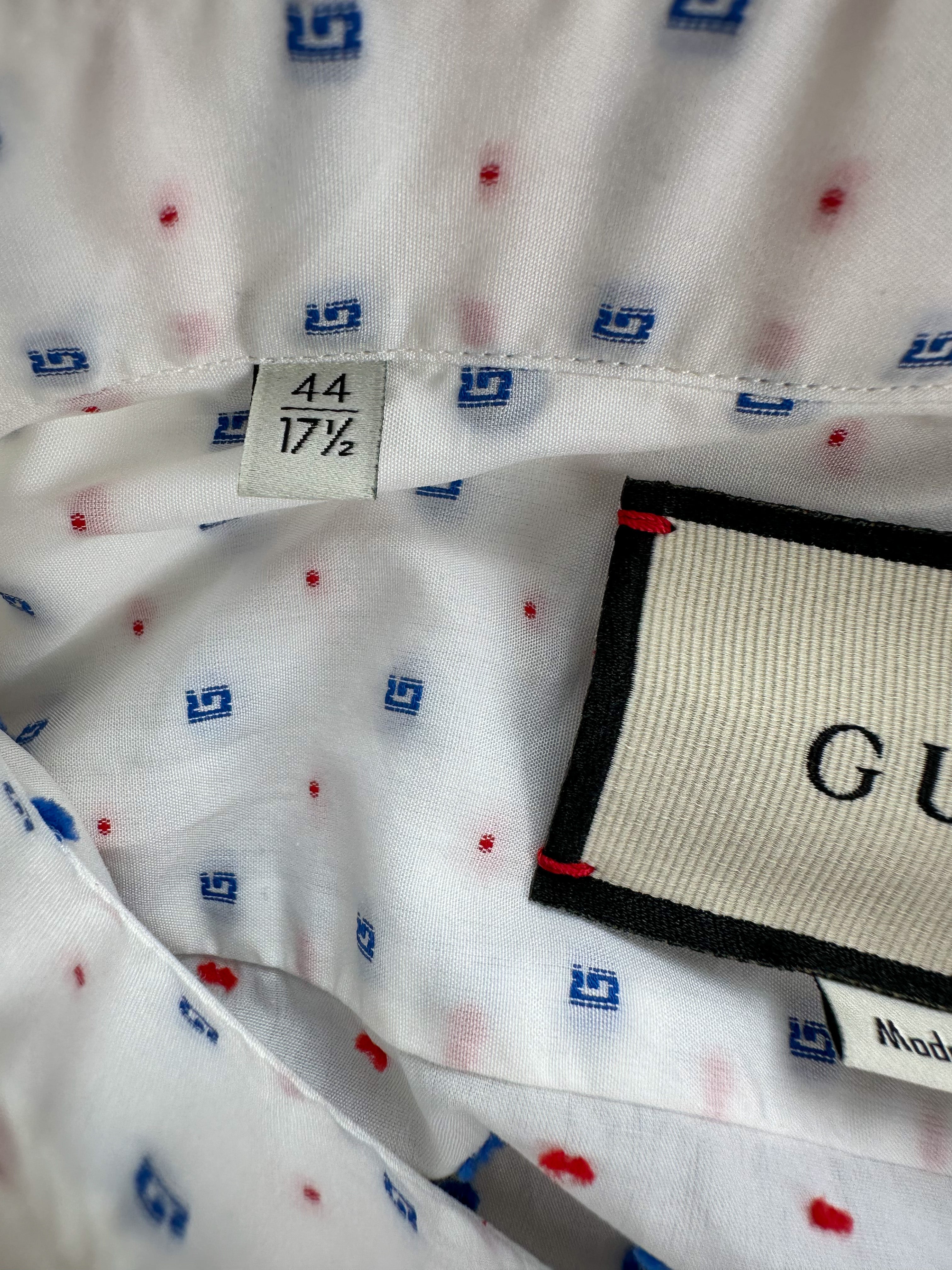 Gucci White G Logo Button Up Shirt – Savonches