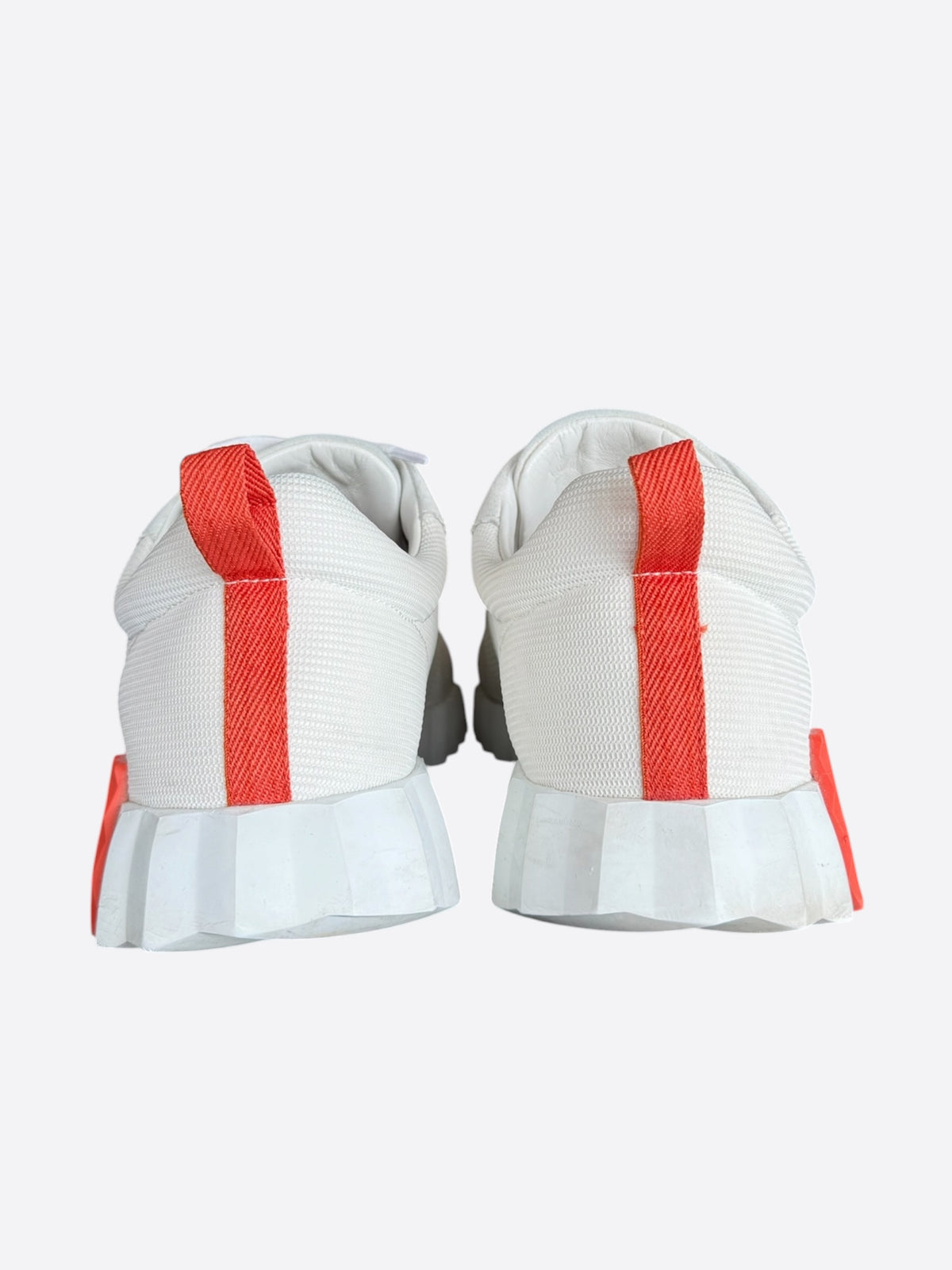Hermes Beige & Orange Bouncing Sneakers