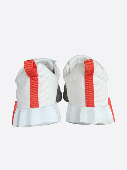 Hermes Beige & Orange Bouncing Sneakers