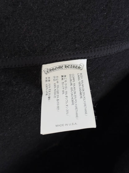 Chrome Hearts Black Quilted Nylon Hooded Jacket