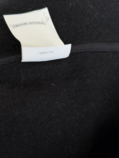 Chrome Hearts Black Quilted Nylon Hooded Jacket