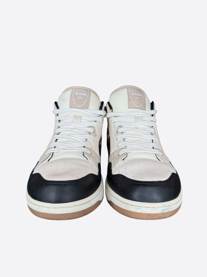 Dior Beige & Black B57 Mid Top Sneakers