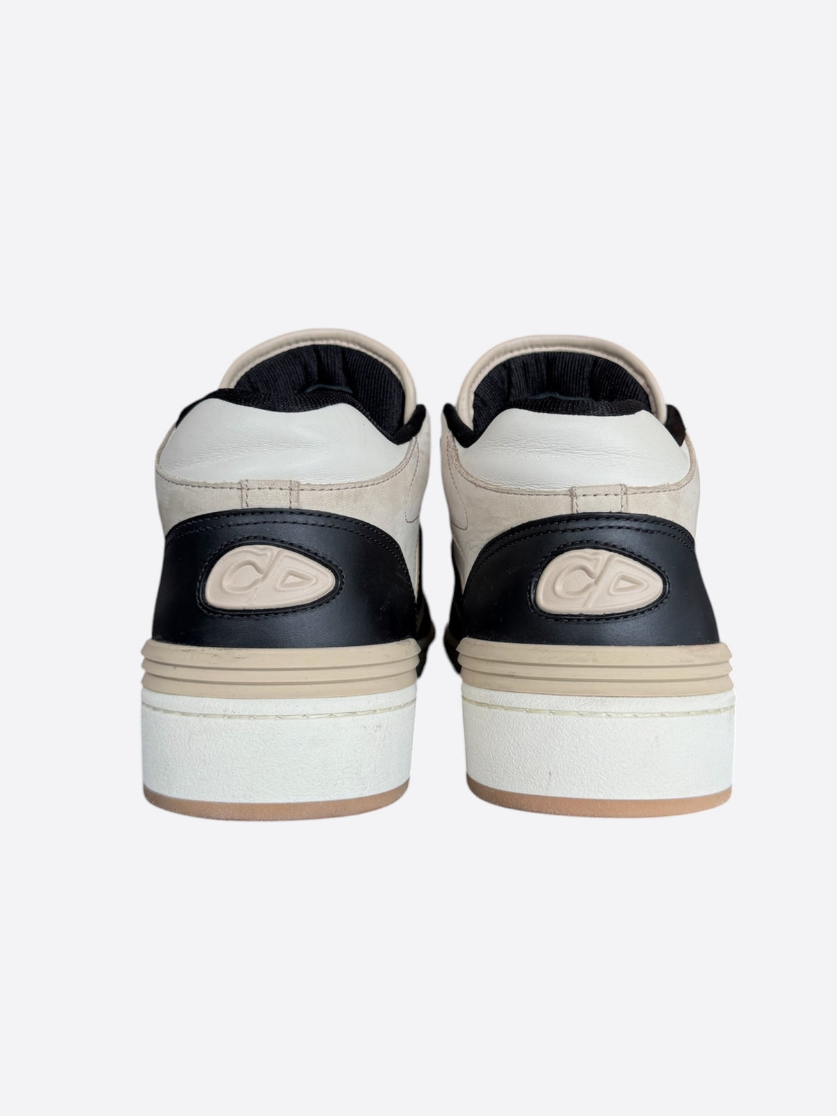Dior Beige & Black B57 Mid Top Sneakers