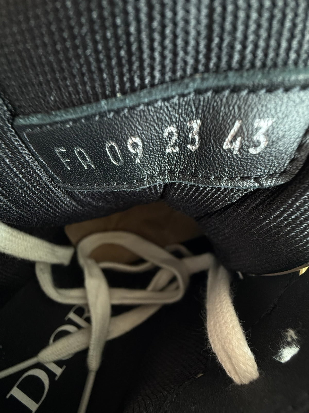 Dior Beige & Black B57 Mid Top Sneakers