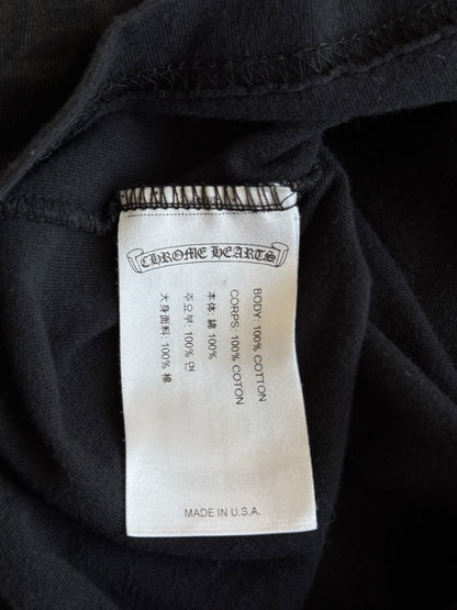 Chrome Hearts Black & White Scroll Logo T-Shirt