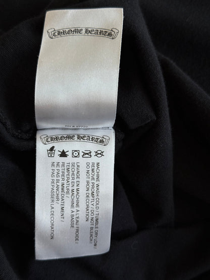 Chrome Hearts Black & White Scroll Logo T-Shirt