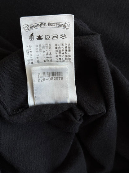 Chrome Hearts Black & White Scroll Logo T-Shirt