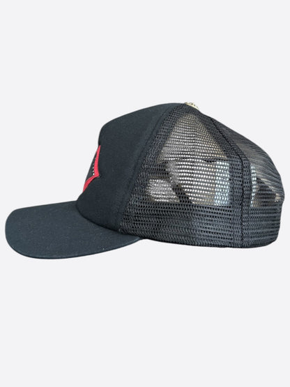 Chrome Hearts Matty Boy Black & Red Chomper Trucker Hat
