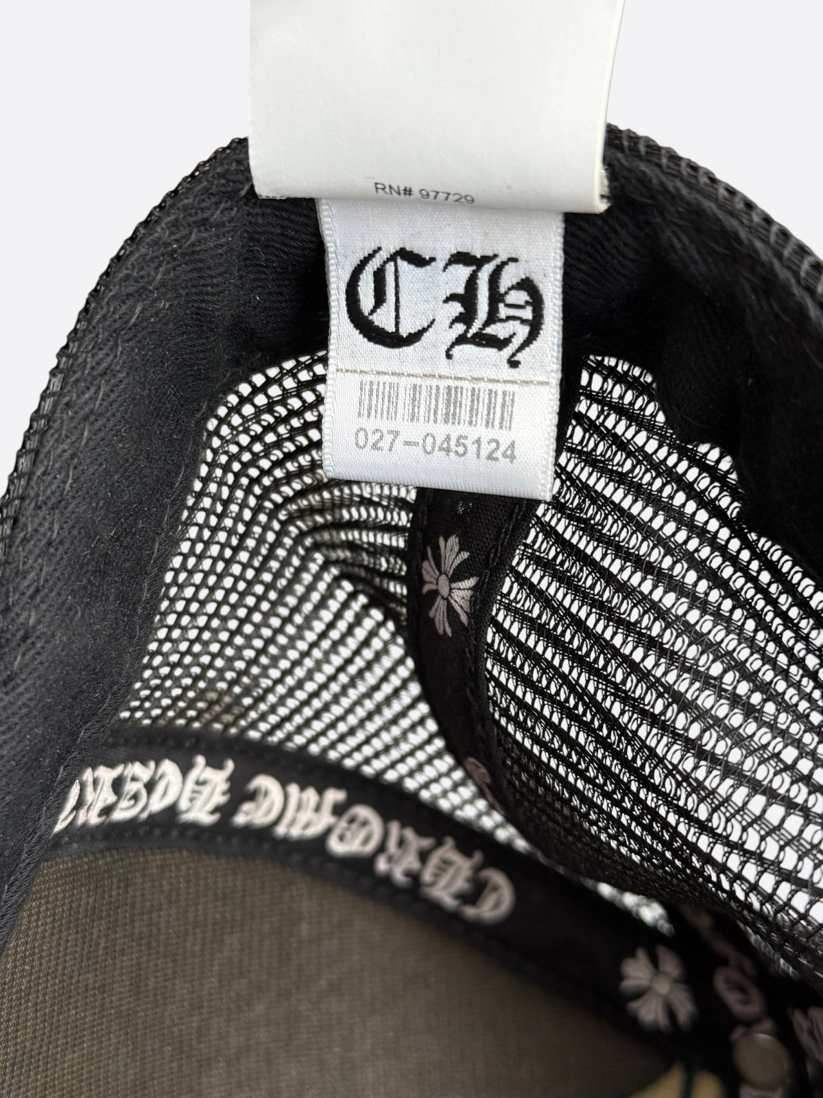 Chrome Hearts Matty Boy Black & Red Chomper Trucker Hat