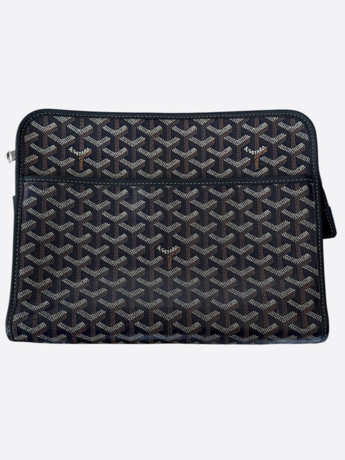 Goyard Navy Jouvence GM Toiletry Bag