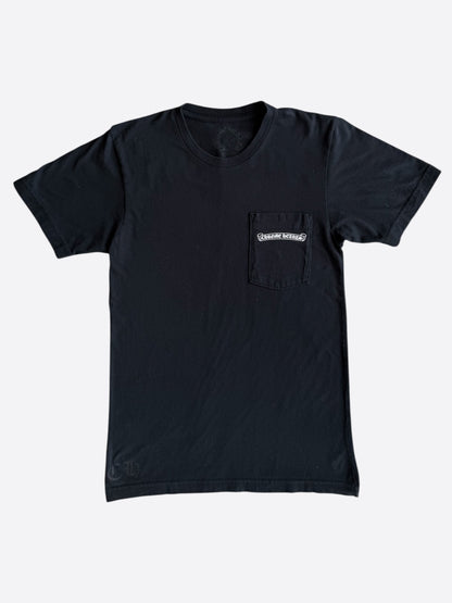 Chrome Hearts Black & White Scroll Logo T-Shirt