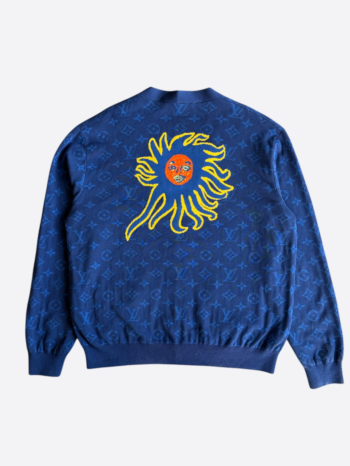 Louis Vuitton Yayoi Kusama Blue Monogram Cardigan