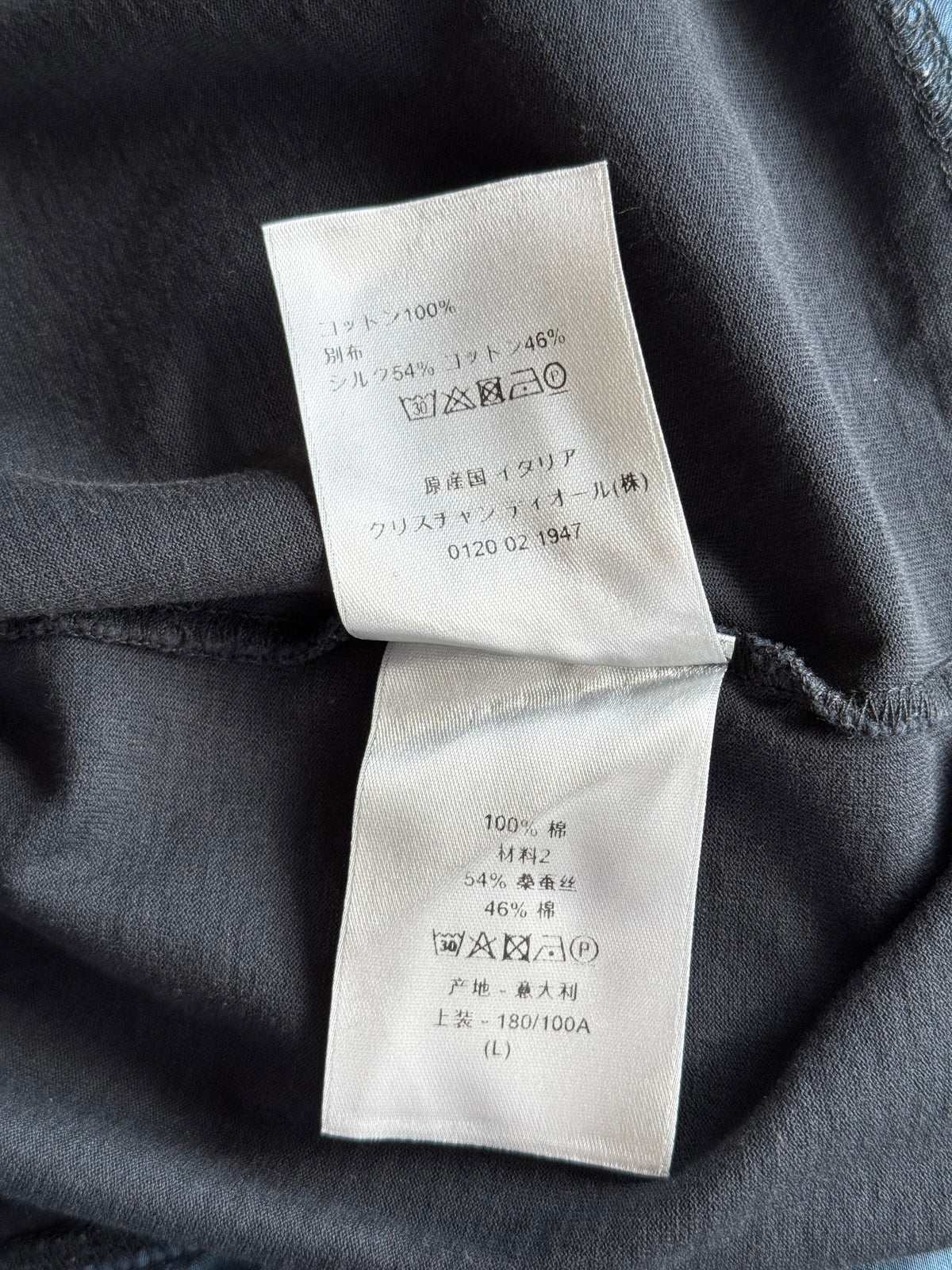 Dior Black & Blue Oblique Layered T-Shirt