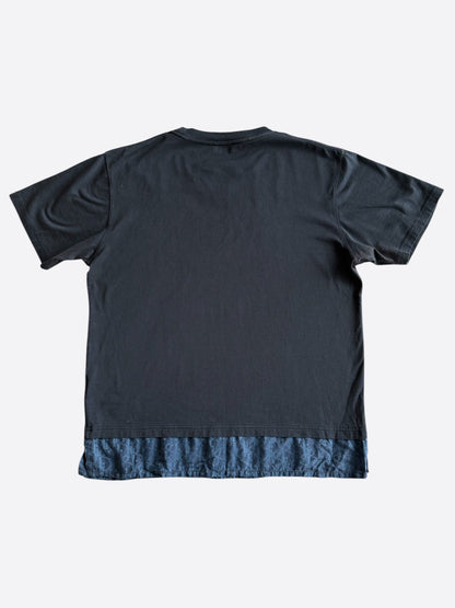 Dior Black & Blue Oblique Layered T-Shirt