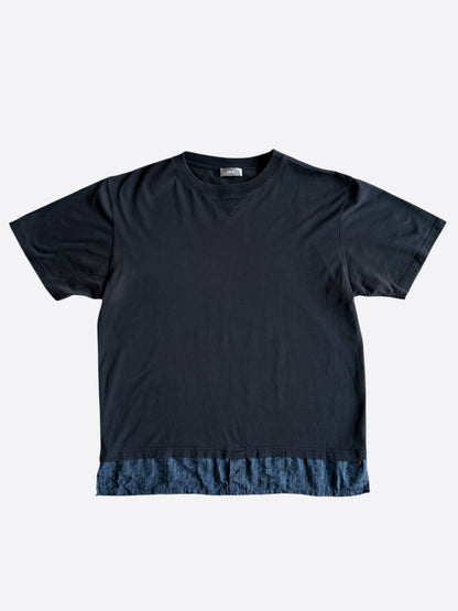 Dior Black & Blue Oblique Layered T-Shirt