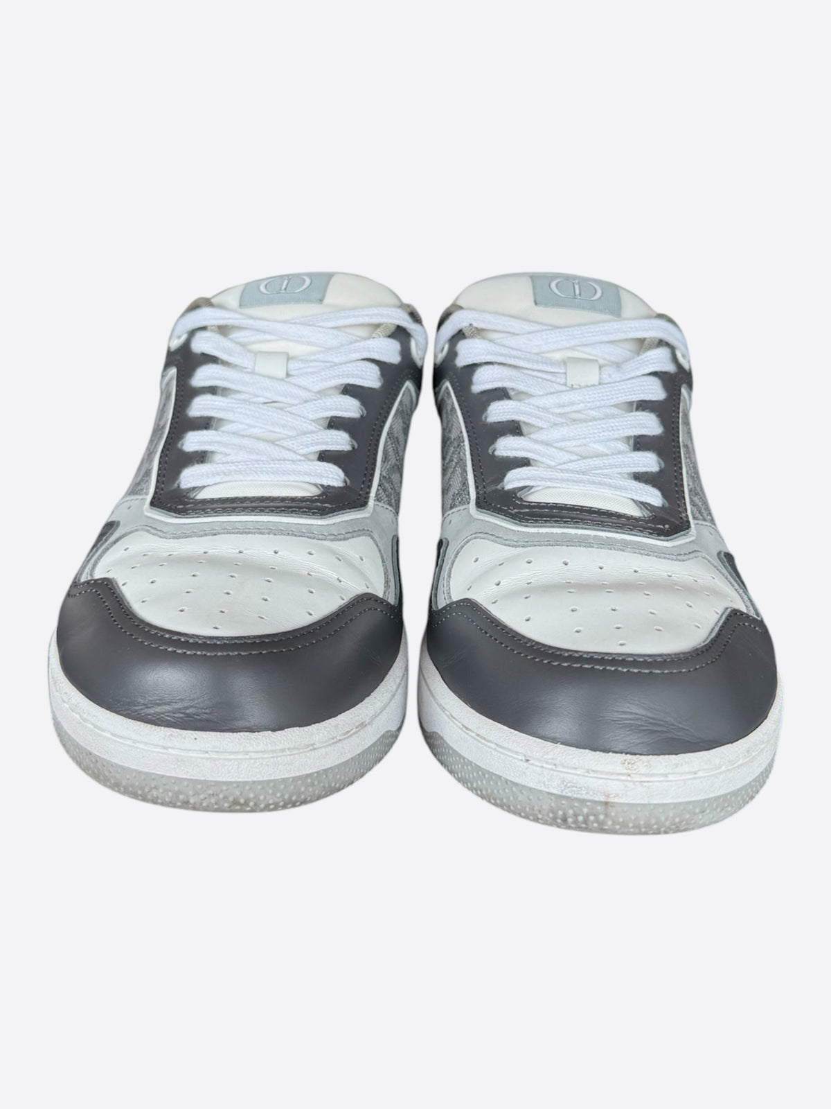 Dior Grey & White Oblique B27 Sneakers