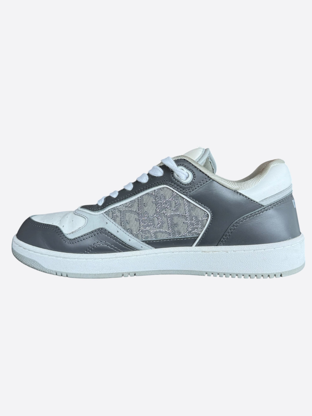Dior Grey & White Oblique B27 Sneakers