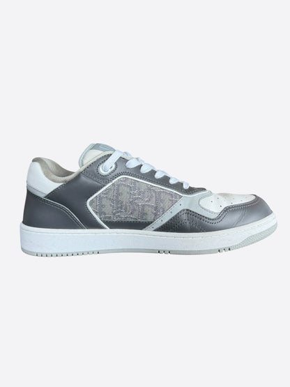 Dior Grey & White Oblique B27 Sneakers