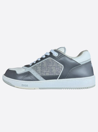 Dior Grey & White Oblique B27 Sneakers
