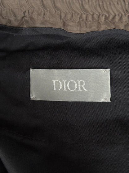 Dior Brown Pleated Track Pants