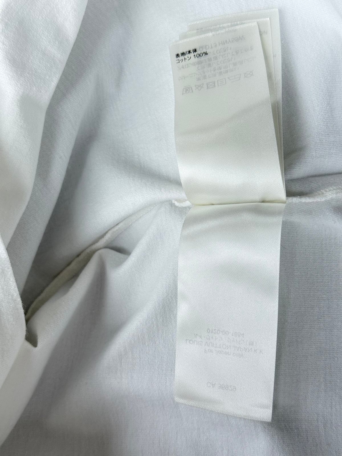 Louis Vuitton White Embossed Logo T-Shirt