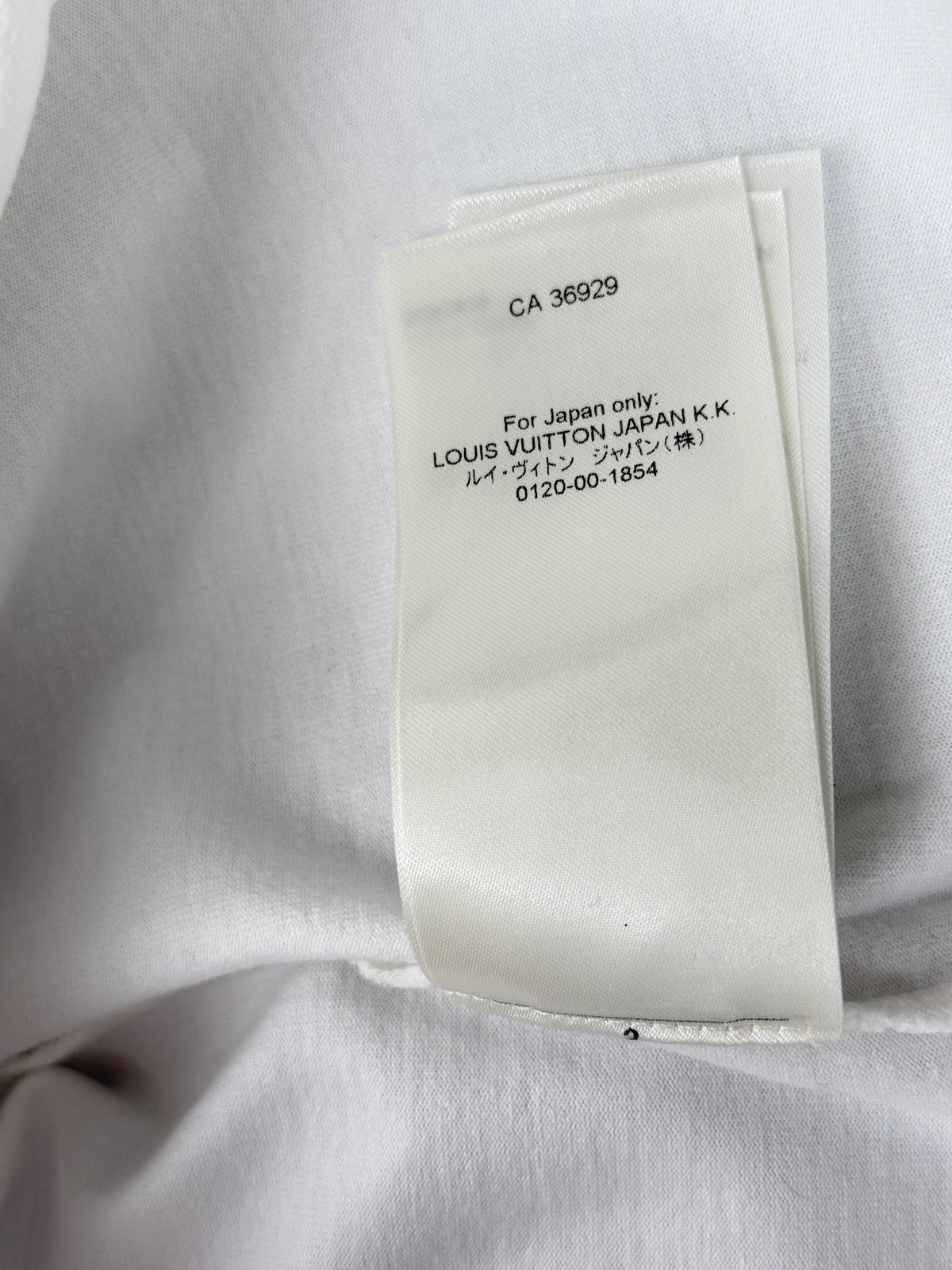 Louis Vuitton White Embossed Logo T-Shirt