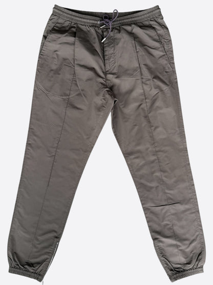 Dior Brown Pleated Track Pants