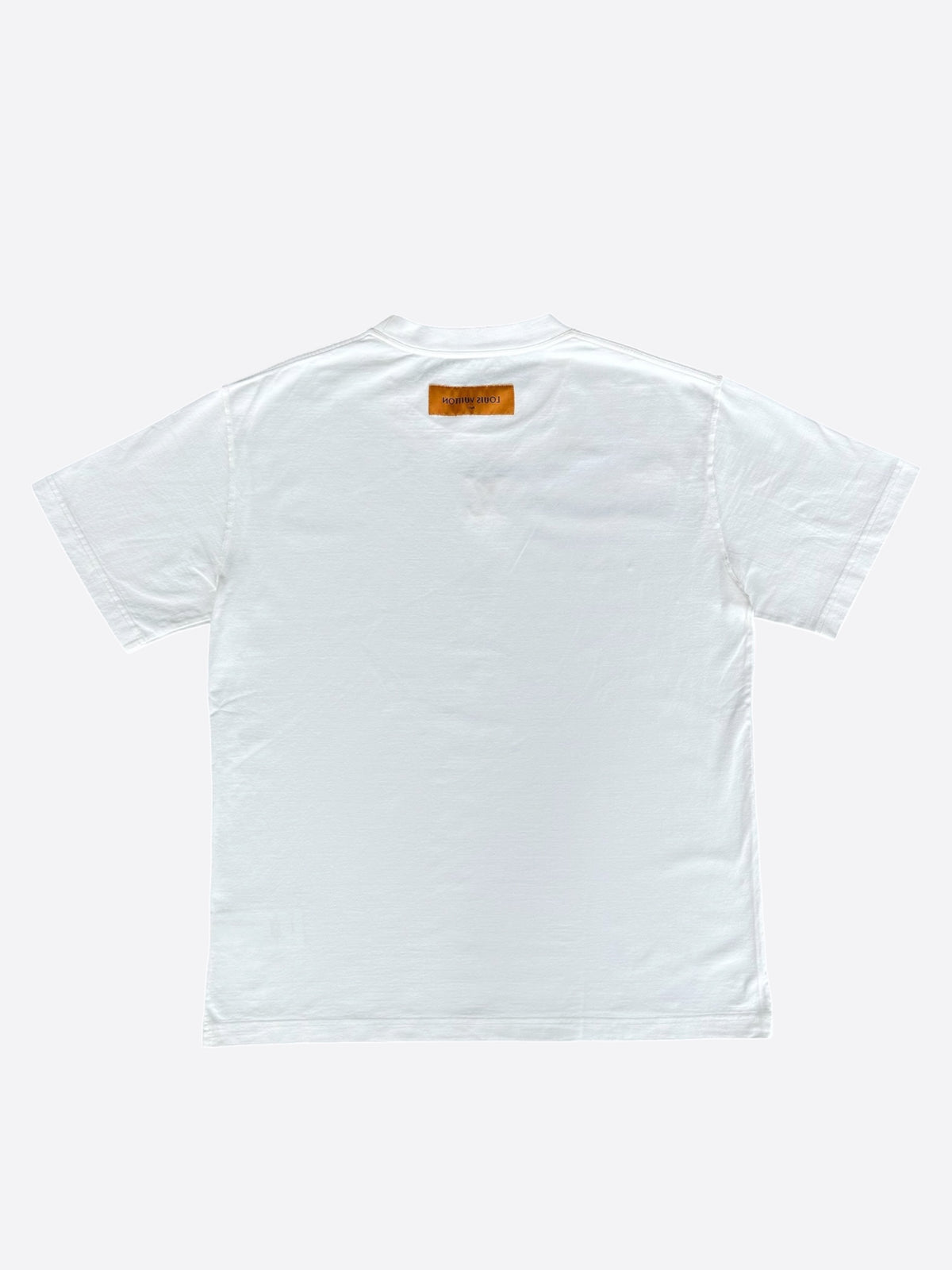 Louis Vuitton White Embossed Logo T-Shirt