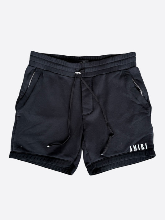 Amiri Black & White Core Logo Shorts
