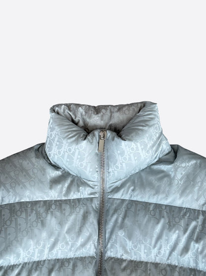 Dior Silver Oblique Puffer Jacket