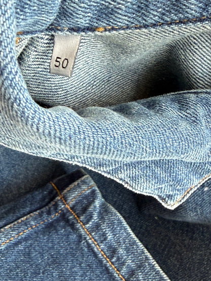 Dior Kenny Scharf Blue & Black Embroidered Logo Denim Jacket