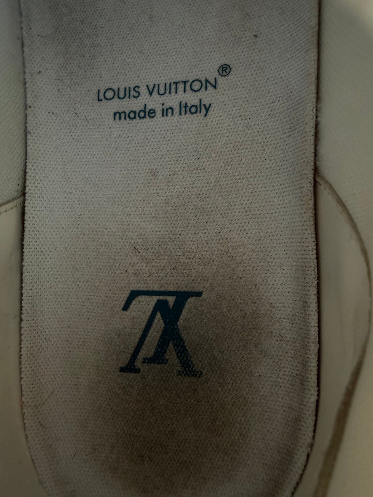 Louis Vuitton Blue & White Denim Monogram Trainers