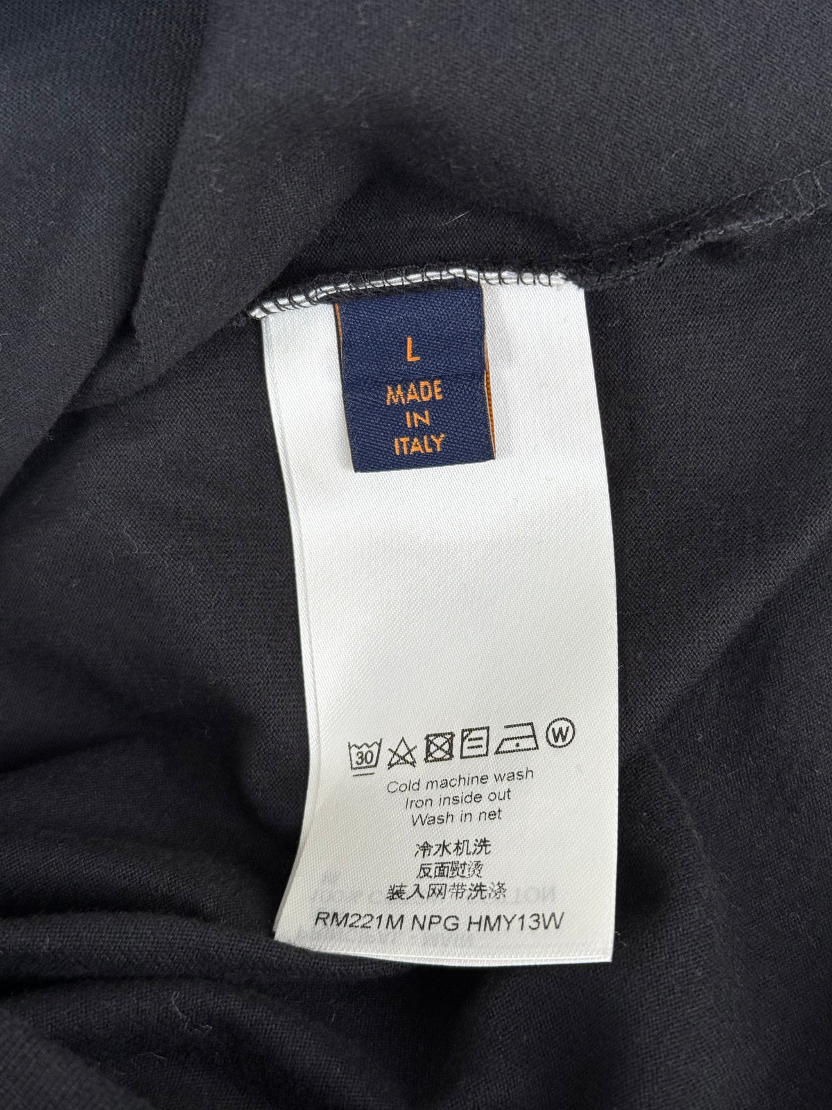 Louis Vuitton Black L.Vuitton Heat Reactive T-Shirt