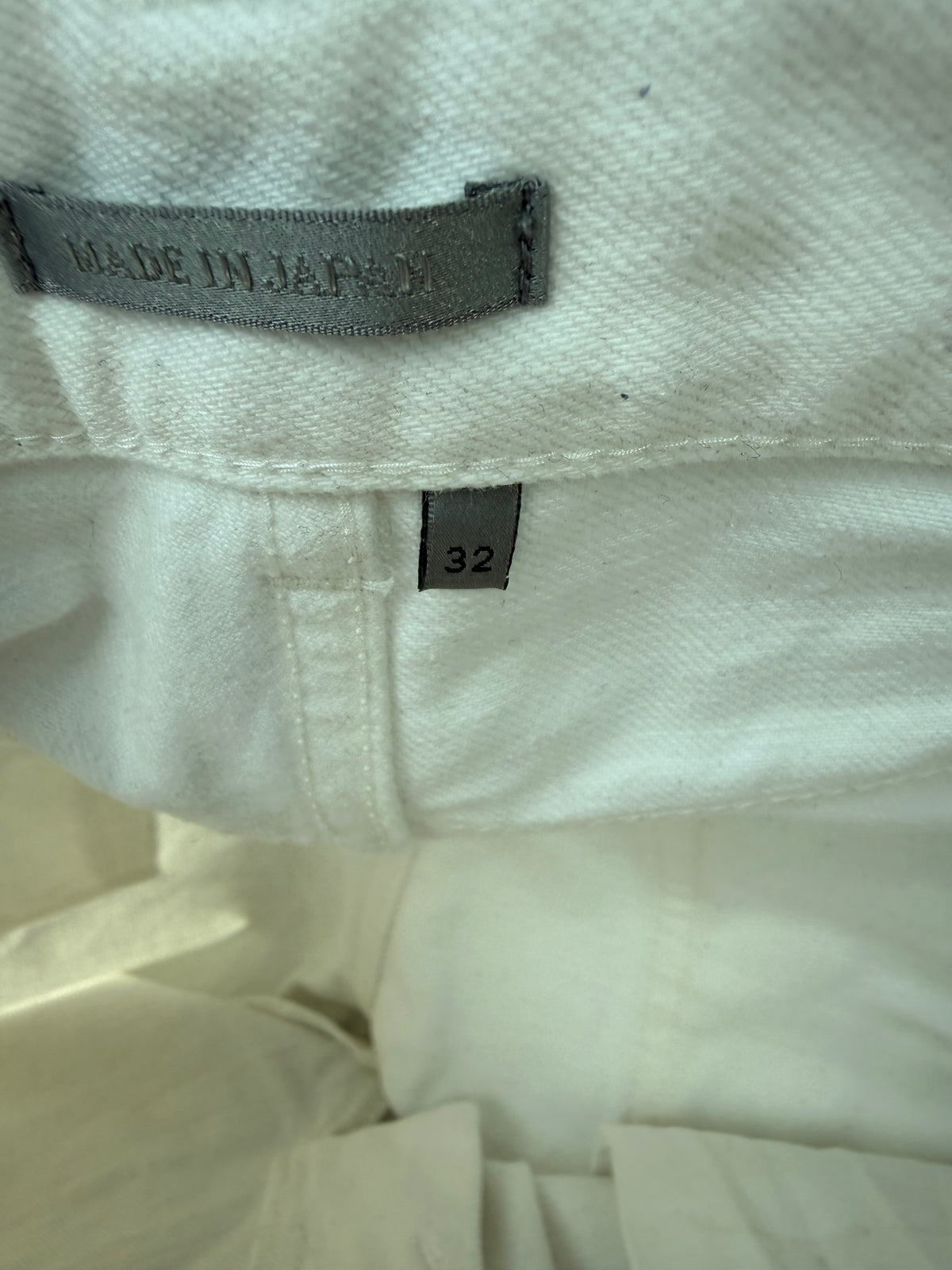Dior Sacai White Embroidered Patch Slim Jeans