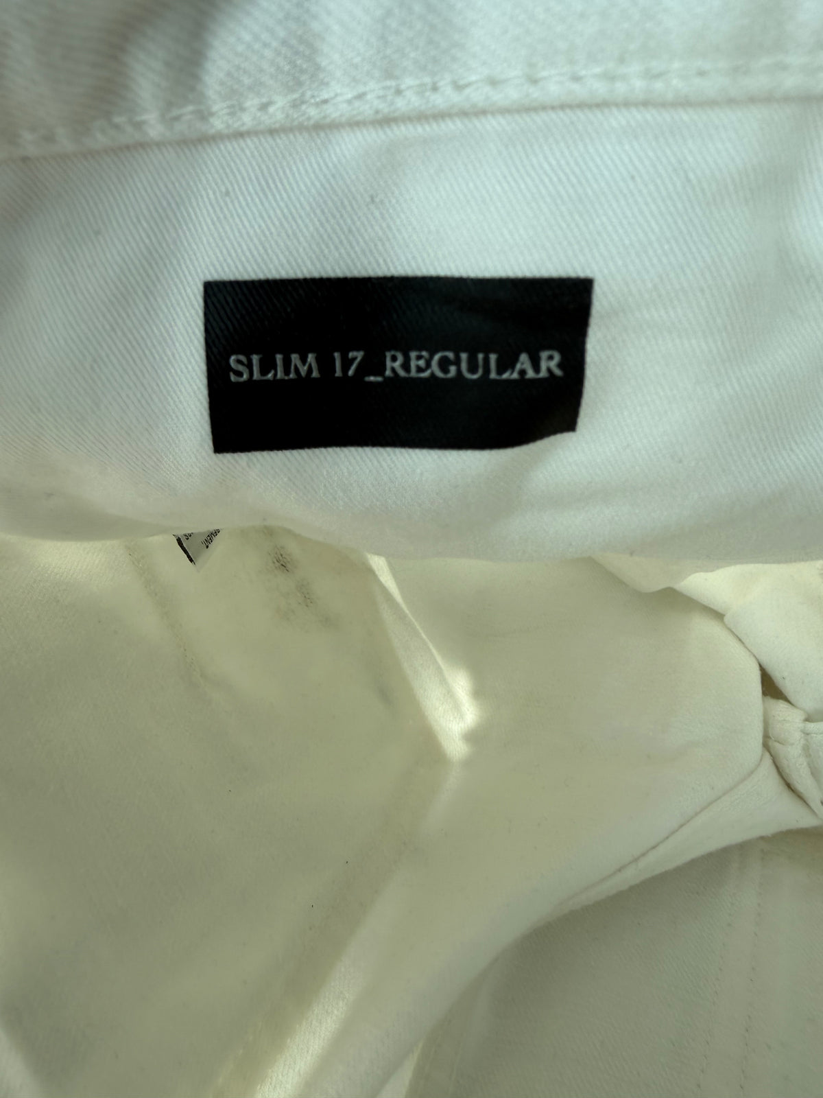Dior Sacai White Embroidered Patch Slim Jeans