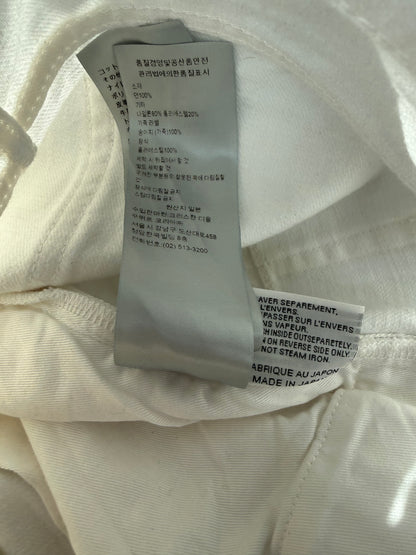 Dior Sacai White Embroidered Patch Slim Jeans