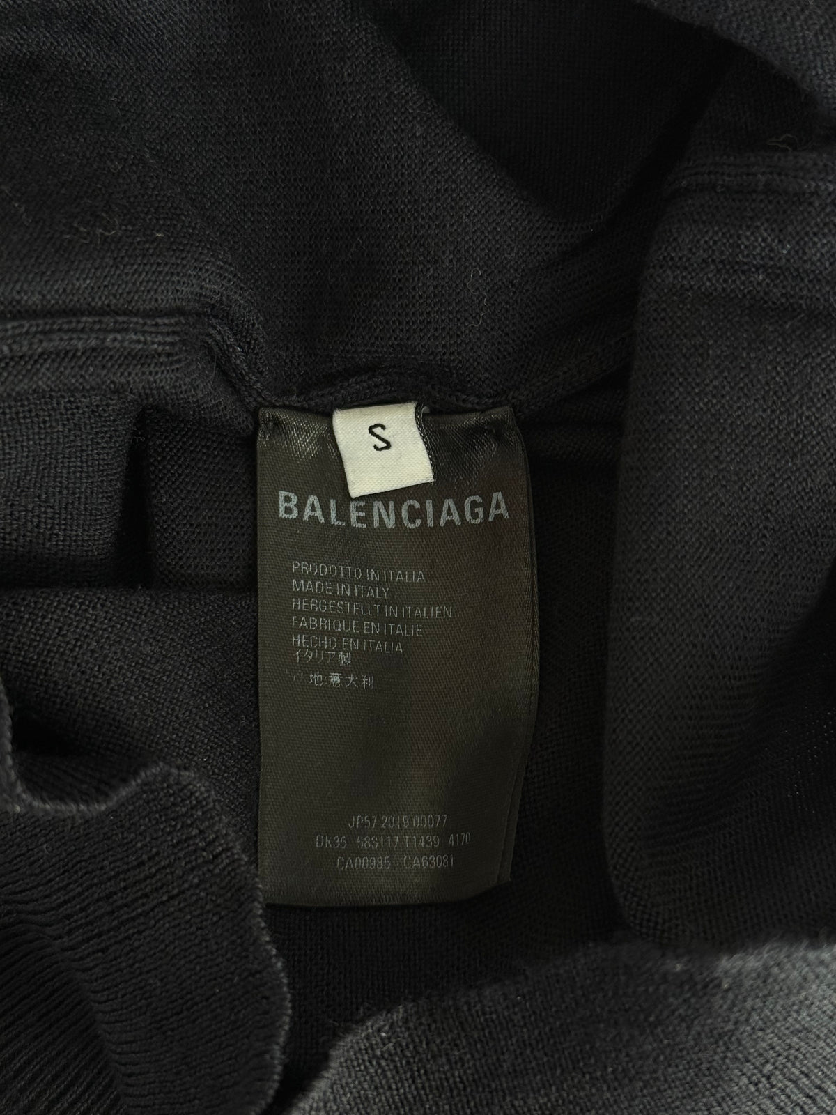 Balenciaga Black & White BB Logo Knit Sweater